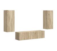 Ensemble meuble TV mural - vidaXL - Chêne Sonoma - Bois d'ingénierie - 30x31x80 cm - 60x31x29,5 cm - 2 portes