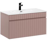 Ensemble meuble vasque à encastrer - 80 cm - Emblematic Rose