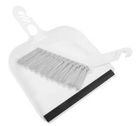 Ensemble Mini Balayette et Pelle à Poussière pour Bureau à Domicile | Plastique Blanc, Surface Lisse et Légère, Pratique pour Nettoyer le Bureau, Convient aux Adultes et Adolescents