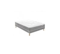 Ensemble mirage mousse hr 35kg/m3 + viscoélastique + sommier base ferme 140x200