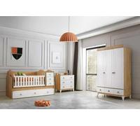 Ensemble moderne 3 pièces avec lit Montessori Armoire & commode Stylé et élégant