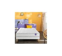 Ensemble Morning Routine - 580 Ressorts ensachés + Sommier Confort Ferme 140x200