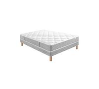 Ensemble Morpheo Mousse HR 42g/m3 + Sommier Base Ferme 160x200 avec 2 sommiers