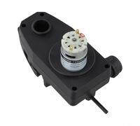 Ensemble moteur d'alimentation de câble pour soudeur MIG 12 V/24 V Alimentation fil 0,6-1,0 mm rainure en V compact silencieux métal ABS noir Accessoires d'outils industriels (12 V)