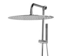 Ensemble mural PaulGurkes avec douche pluie en acier inoxydable de 40 cm