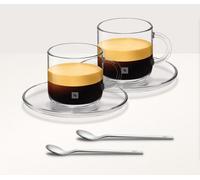 Ensemble Nespresso VERTUO Lungo (180 ml) : tasse à café, soucoupe et cuillère