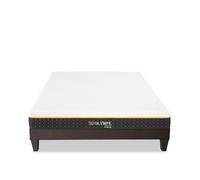 Ensemble Olympe 140x190 cm Matelas Mousse + Sommier Bois - Blanc