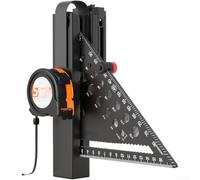 Ensemble Outils Mesure 5M Ruban Acier Équerre Alu | Crochet ceinture sécurisé, mécanisme déclipage rapide, accès outil une main, confort longue durée