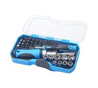 Ensemble Outils Réparation 34 Bits Acier Alliage Durci(44 piece set) | 33 embouts acier allié durci, types pour torx et pour pozidriv, résistance pour usure, longue durée vie