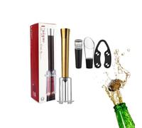 Ensemble ouvre-bouteille de vin rouge, ensemble ouvre-bouteille | Accessoires pour le vin Kit d'ouverture de bouteille pratique et robuste pour bar de fête Or