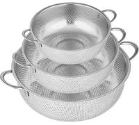 Ensemble passoire et saladier en acier inoxydable Azomor pour une utilisation polyvalente en cuisine