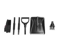 Ensemble pelle à neige 3 en 1, pelle à neige pliable et portable avec grattoir à glace et brosse pour jardin, camping et voiture (noir)