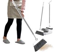 Ensemble pelle et balai - Gadgets d'outils pour plumeau de balayage, kit de nettoyage 3 pièces | Ensemble compact balai et pelle pour la maison, la cuisine, l'appartement, l'intérieur, l'extérieur
