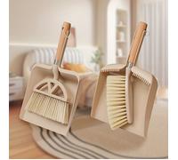 Ensemble pelle et balayette 2 pièces à manches en bois - Doté de manches en bois idéal pour le nettoyage des canapés.