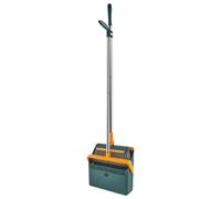 Ensemble Pelle et Balayette de Ménage Pliable, Vert, Acier Inoxydable | Usage Maison et Bureau, Conception Pratique, Bord au Sol Ajusté, pour Coins Étroits et Collecte des Déchets
