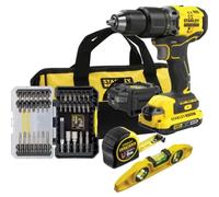 Ensemble perceuse et tournevis STANLEY SFMCK101D1S + accessoires