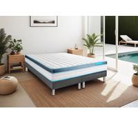 Ensemble PERFORM 160x200 Mousse a memoire de forme ProfiZone 5 zones Ultra epaisseur