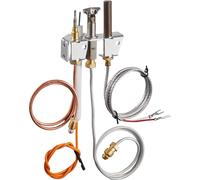 Ensemble pilote à gaz, OE 4021-732, 25660 Ensemble pilote à gaz pour foyer, allumage au gaz naturel de rechange avec tube pilote, thermocouple, thermopile, fils, compatible avec les modèles Heatilator