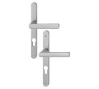 Ensemble poignée pour porte-fenêtre Hamburg plaque étroite - HOPPE - 1200XXXX