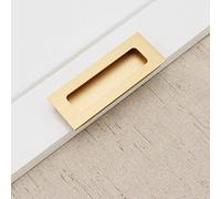 Ensemble poignée rectangulaire encastrée avec poignée de style rustique pour poche de placard (espacement doré 96 mm)
