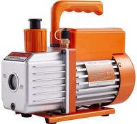 Ensemble pompe à vide et manomètre 115 L/min CA, pompe à vide rotative à palettes à un étage pour systèmes CVC, kit de manomètres pour réfrigérants CA, avec détecteur de fuites, sac de transport, pour