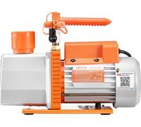 Ensemble pompe à vide et manomètre AC, 7 CFM 198 L/min, pompe à vide HVAC à palettes rotatives à deux étages, kit de manomètres pour climatisation, pour R134a R22 R410a, avec sac de transport pour dét