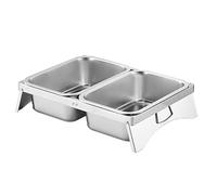 Ensemble Porte-Épices Professionnel, Porte-Condiments De Comptoir Avec Poignée, Assiette Combinée À Pizza En Acier Inoxydable Pour Hôtel, Réception, Fromage, Sauce, Laitu,Silver-a-41.1x27x10cm