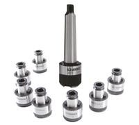 Ensemble porte-outils de taraudage à serrage rapide raccord CM4 y comprise 7 douilles de taraudage de M3 à M12 Vertex VQT-812