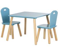 Ensemble pour enfants Chipolino - Table avec deux chaises, MDF, bleu