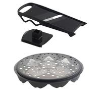 Ensemble pour la préparation de chips : trancheuse à chips + mandoline, 3 pièces, compatible lave-vaisselle
