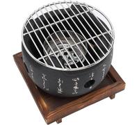 Ensemble pratique de barbecues à gaz de forme ronde pour les amateurs de barbecue à domicile - 2 tailles différentes au choix (S)