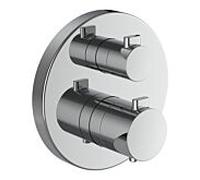 Meda mitigeur de douche thermostatique à encastrer avec simibox chromé - LAUFEN HF506676100000