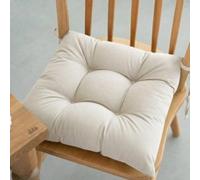 Ensemble premium Pofidik de 4 coussins de chaise 40x40 cm, matelassés spéciaux, capitonnés, à attacher. Coussins de siège confortables. 40*40Polyester