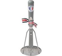 Ensemble presse purée et éplucheur gris en bois de hêtre - - Gris - Bois
