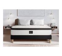 Ensemble Privilège 200 x 200 cm sommier Kit Noir