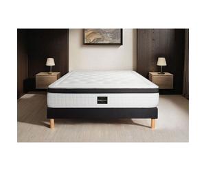 Ensemble Privilège 90 x 200 cm sommier Kit Noir