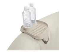 Ensemble PureSpa Intex Accoudoir/Coussin Tête 28501 Beige, Porte-Boissons