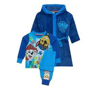 Ensemble Pyjama et Robe de Chambre a Pat' Patrouille | Rubble, Marshall, Chase Peignoir Garcon | Peignoir et Pyjama Garcon | Bleu 18-24 Mois