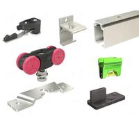 Ensemble rail 3 m et accessoires pour porte 21 / 60 kg - MANTION - SAF10-80-300-2