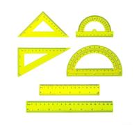 Ensemble Règles Géométrie 6 Transparent Ensemble Règles Géométrie(Yellow)