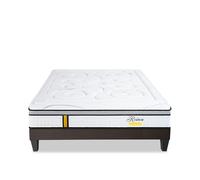 LITERIE - Ensemble REINA 2.0 140x190 cm - Matelas Ressorts ensachés + Sommier Bois