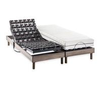 Ensemble relaxation électrique matelas + sommier - 2x80x200 cm - Matelas ressorts ensachés DEKO DREAM ERGO 9 Dreamzone
