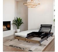 Ensemble relaxation Matelas + sommier 2x80x200cm MERIDA - Chêne clair - 14cm - Ferme