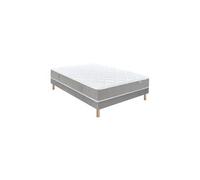 Ensemble remory 667 ressorts ensachés + 2 cm viscoélastique + sommier base ferme 80x200