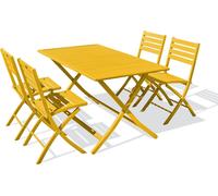 Paris Prix – Ensemble repas de jardin 4 places en aluminium