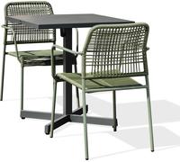 Ensemble repas de jardin en acier