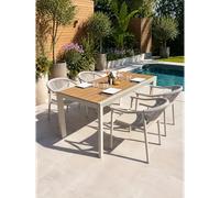 Ensemble repas de jardin en aluminium