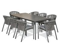 Ensemble repas jardin 8 places en Céramique
