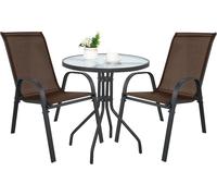Ensemble Repas - Leobert - Island/Sofia - Marron - 60 Cm - 3 Pièces