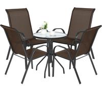 Ensemble Repas - Leobert - Island/Sofia - Marron - 60 Cm - 5 Pièces